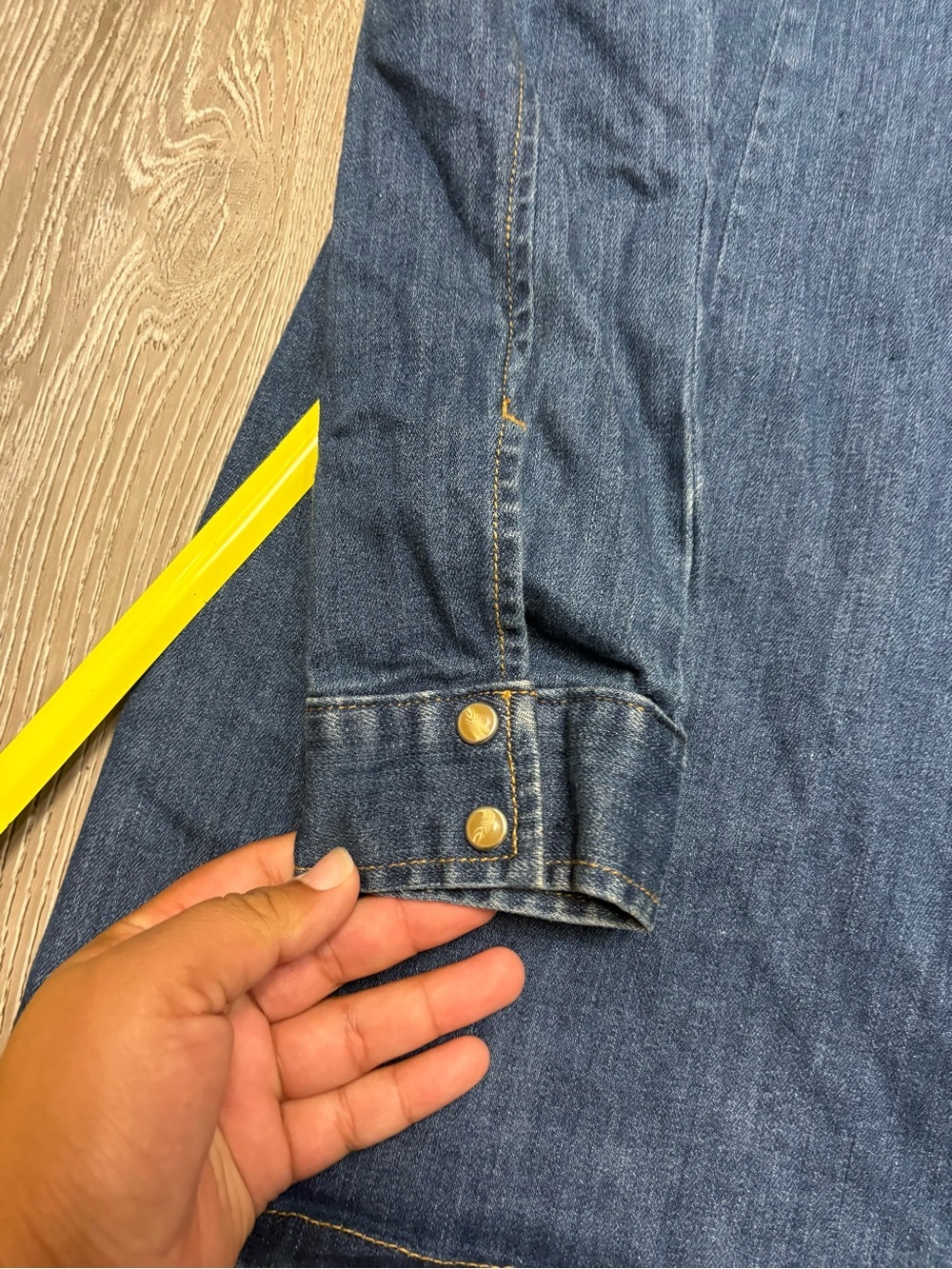 Kendall & Kylie Indigo Denim Shirt Dress - Picture 11 of 11